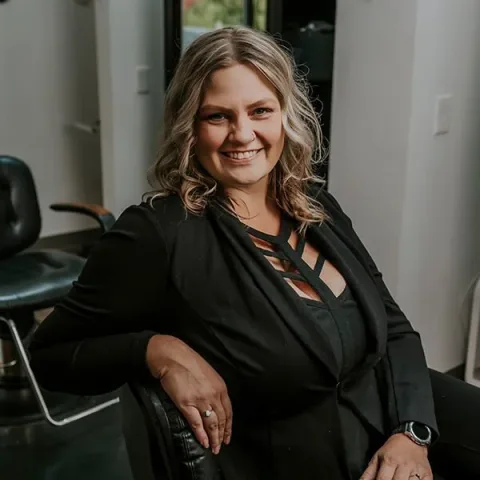 Jenni Griswold, owner of Dockside Salon & Day Spa in Lakeside Muskegon, MI